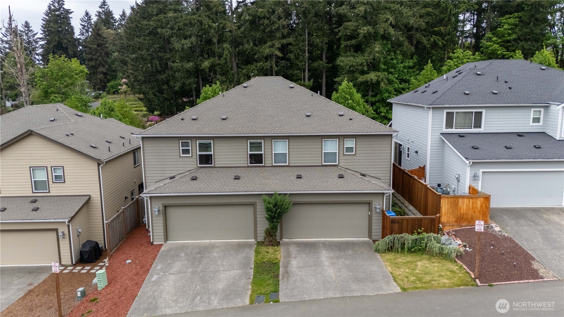 left side, private driveway