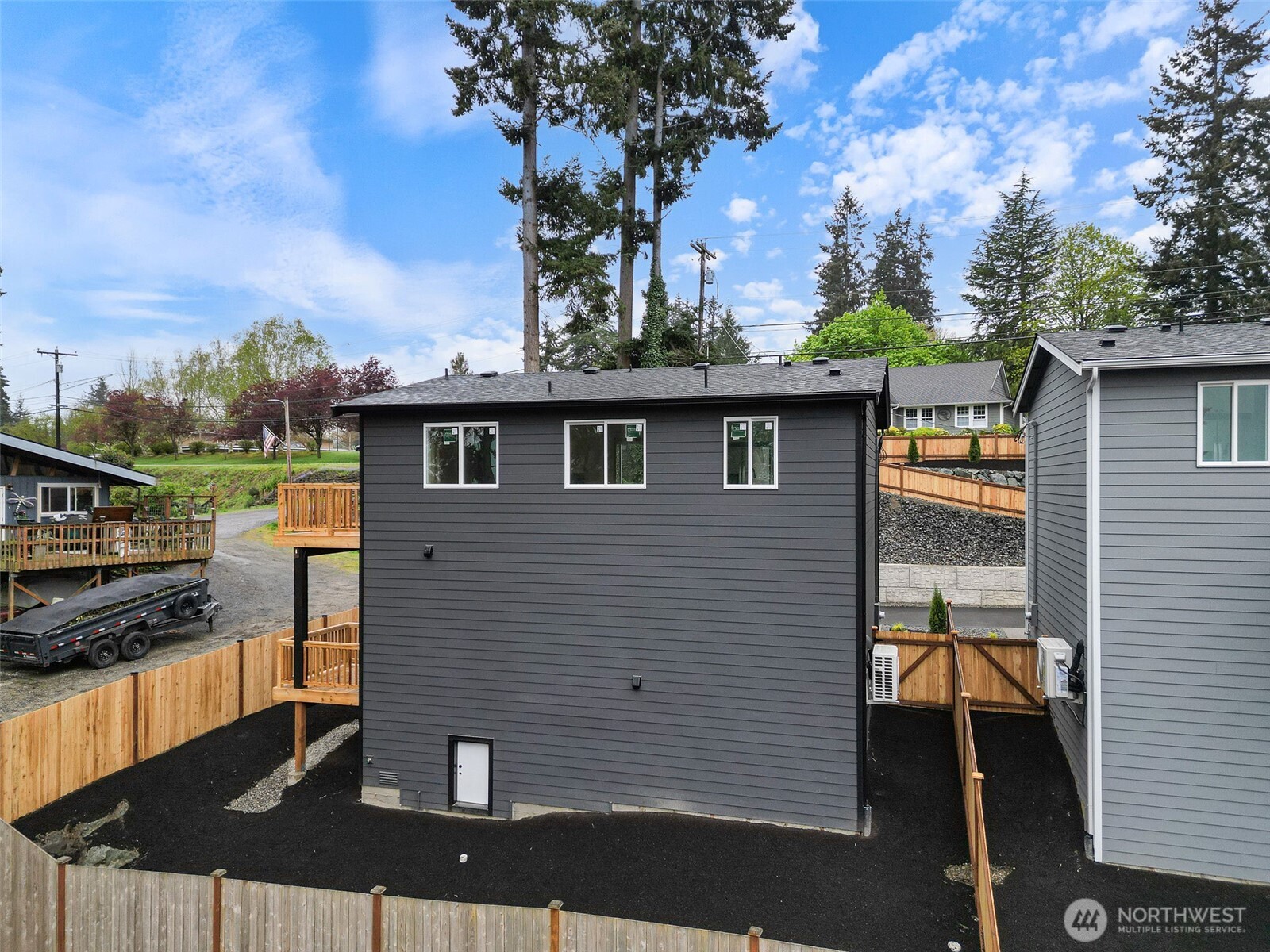yard is fully fenced.