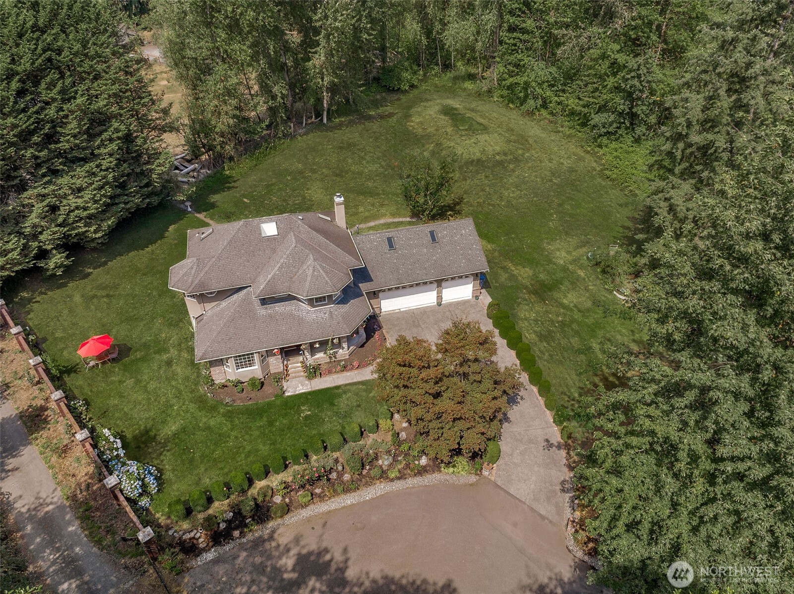 Sweeping views across the acreage offering privacy and space to enjoy outdoor living.