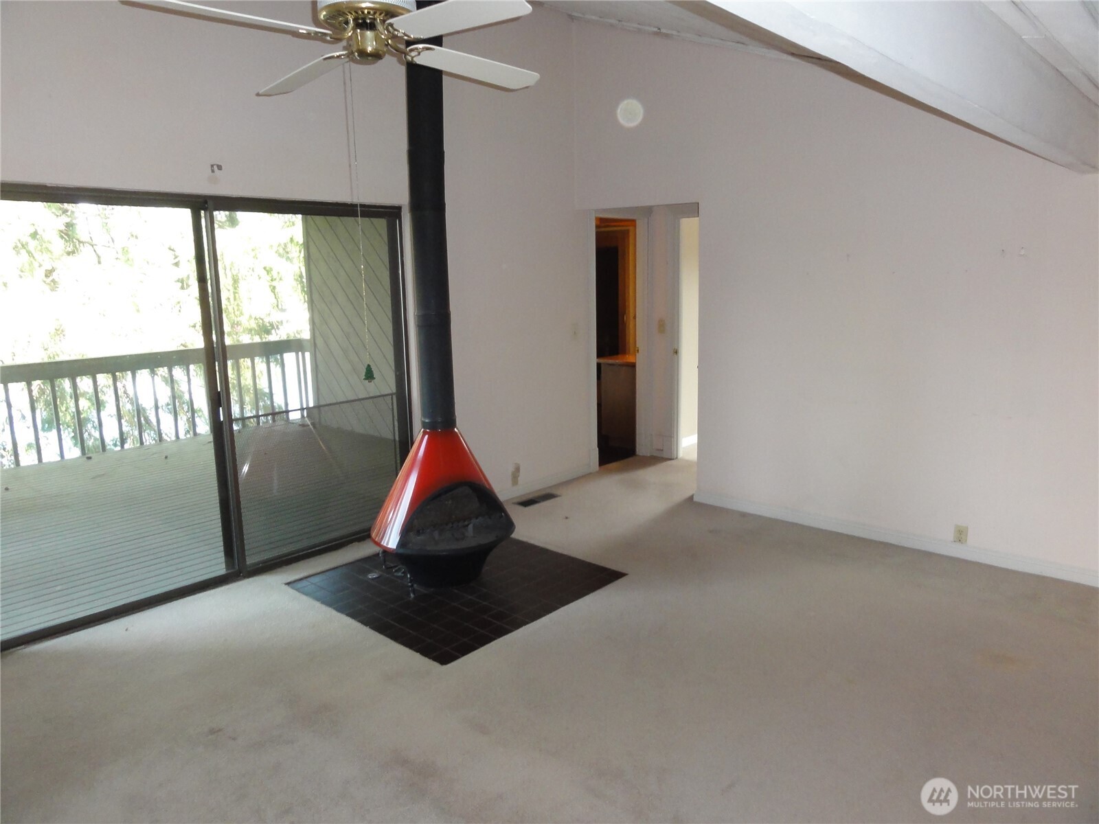 Primary bedroom has fireplace and private deck of the lake. Primary bathroom has soaking tub and sauna.
