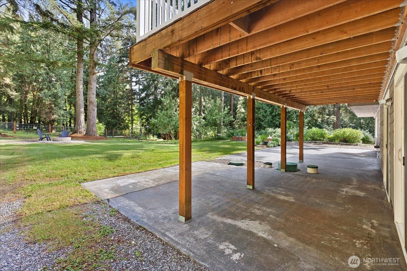 Full Length Patio in Back