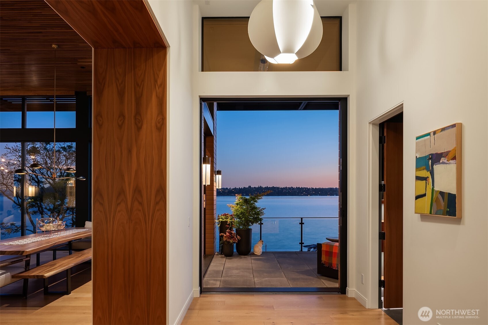 Patio that overlooks the lake