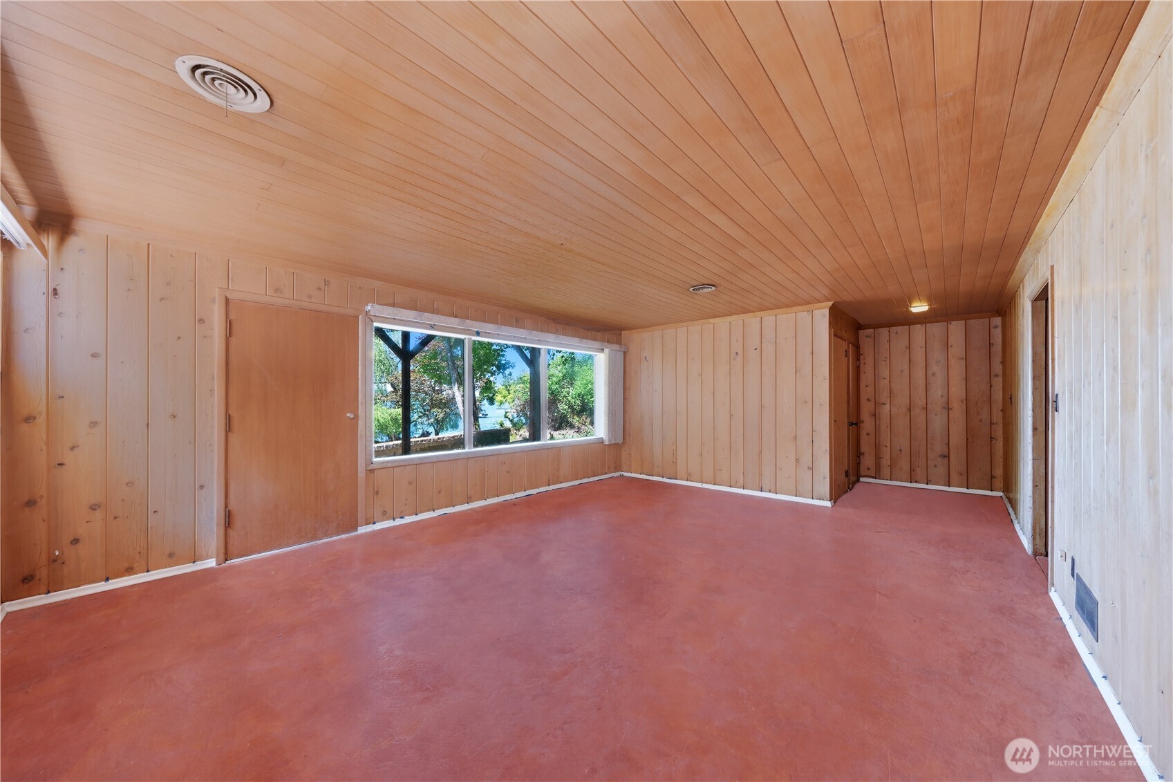 Bedroom 2, with great water views. Virtually staged