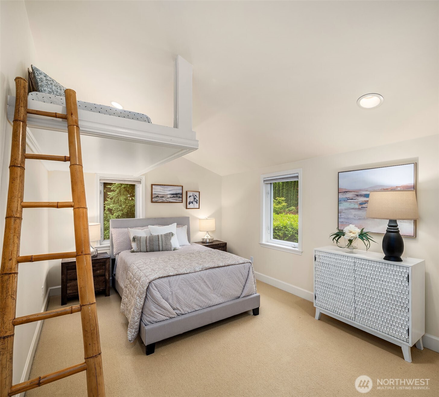 Upstairs Bedroom with sleeping loft