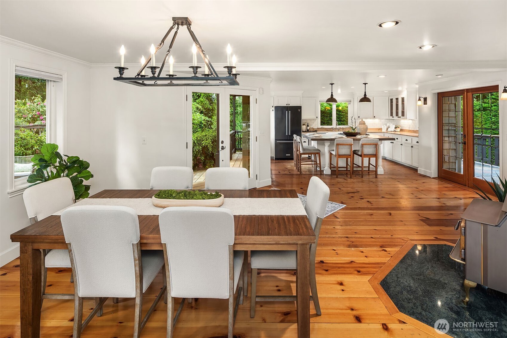 Entertain, dine or just hang out in this warm and inviting space