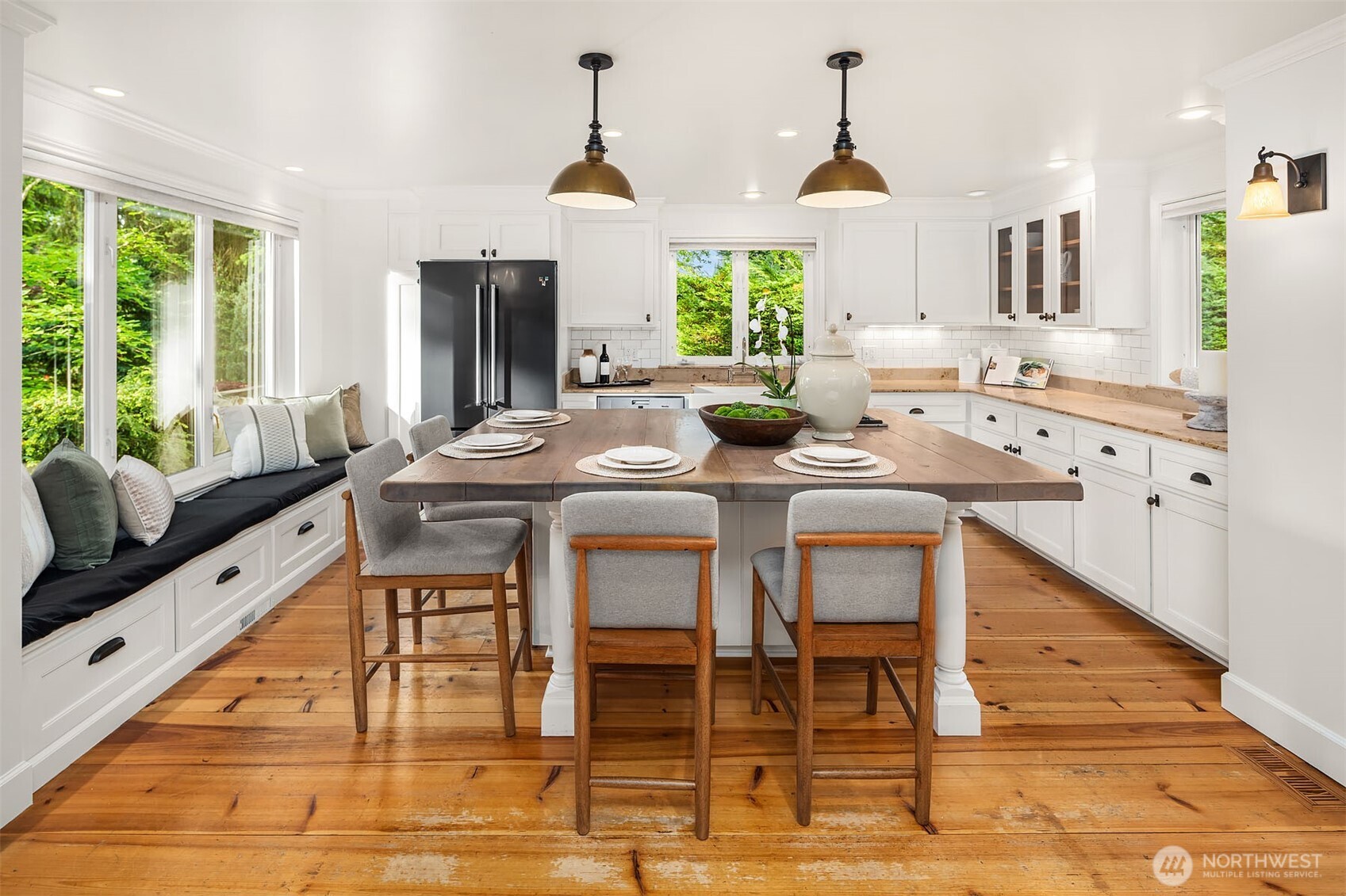 Whether cooking, entertaining or just hanging out- a perfect gathering space