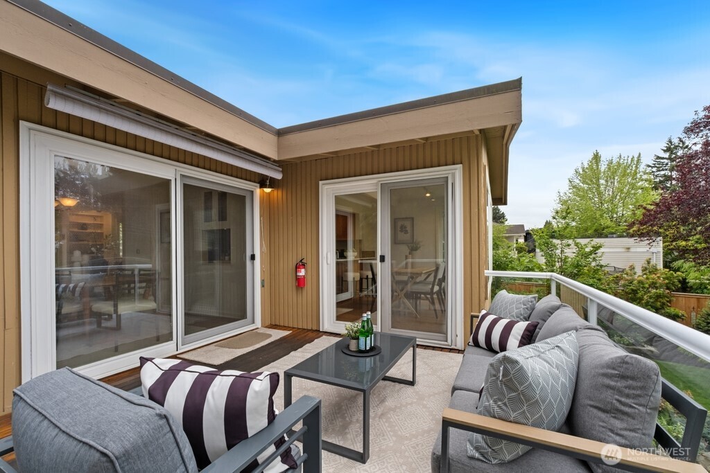 Deck is perfect for BBQing and gathering.