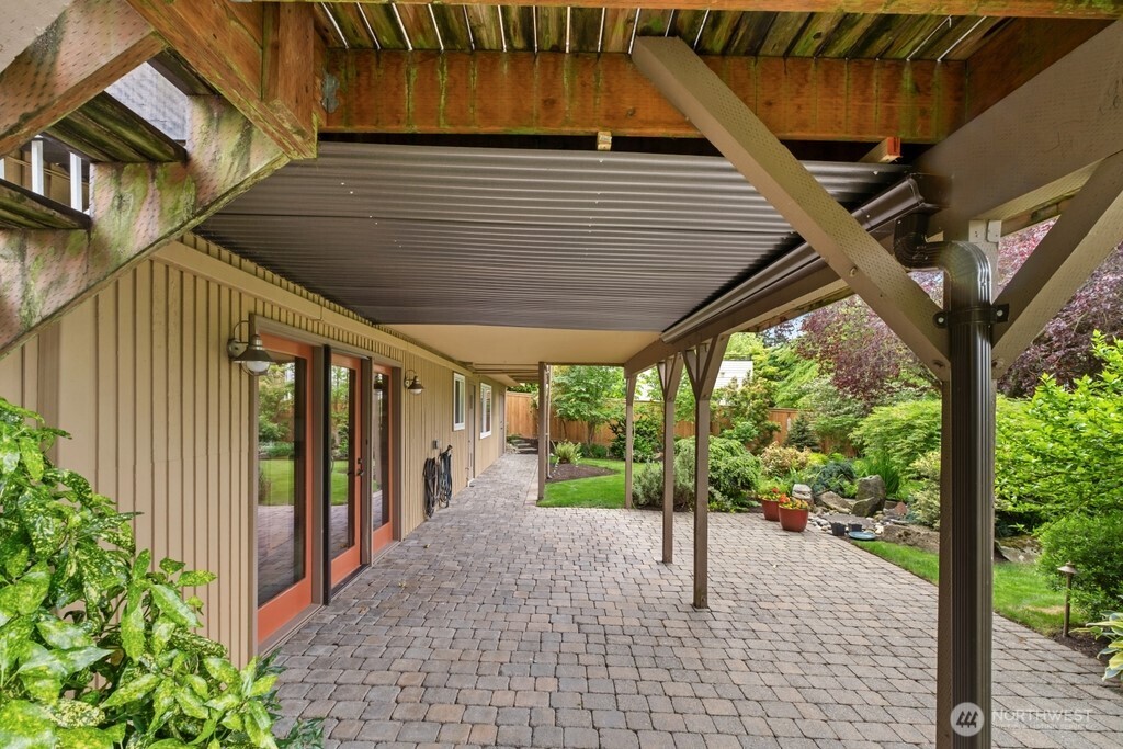 Covered patio outside area