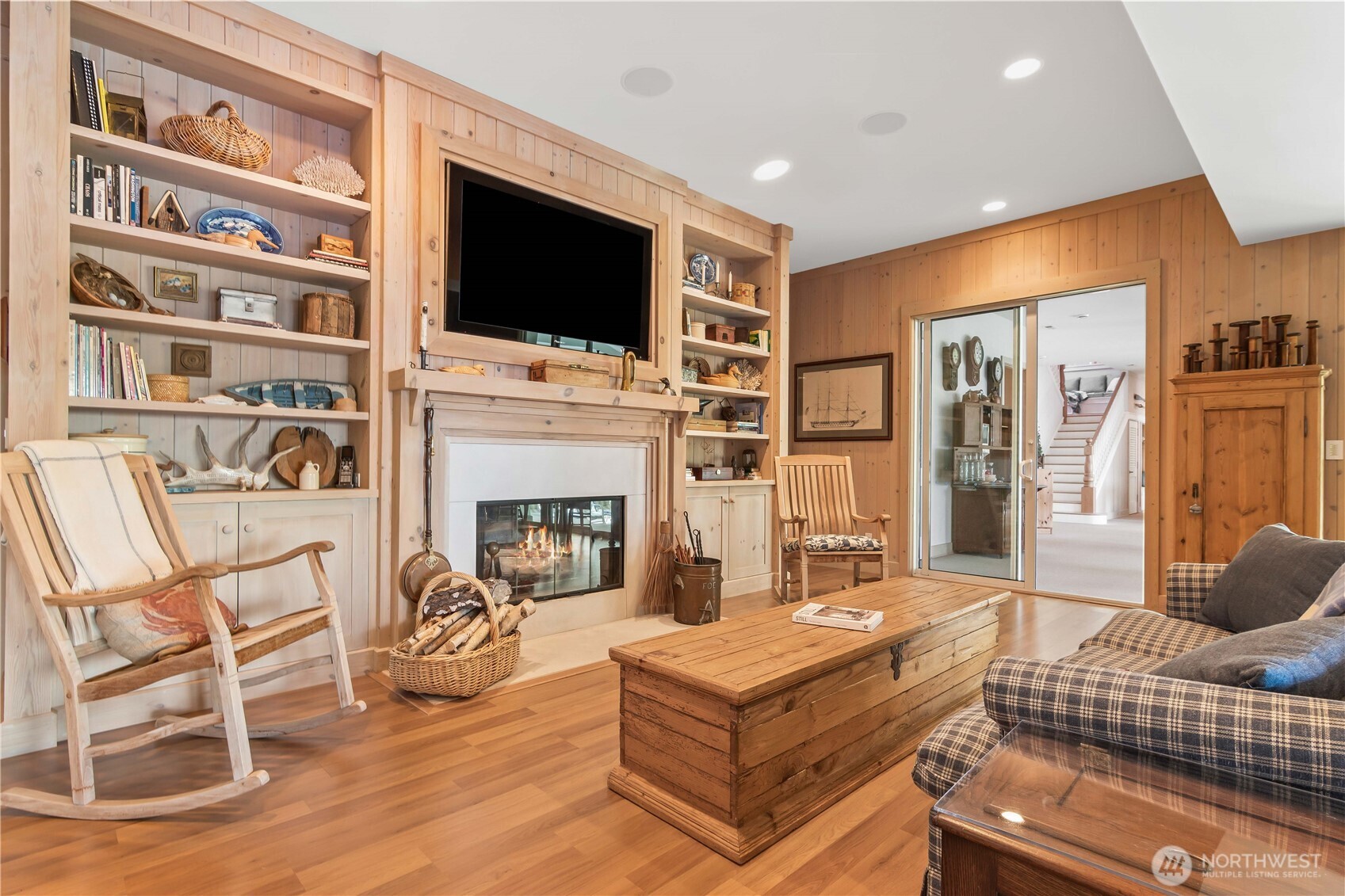 Lower level den