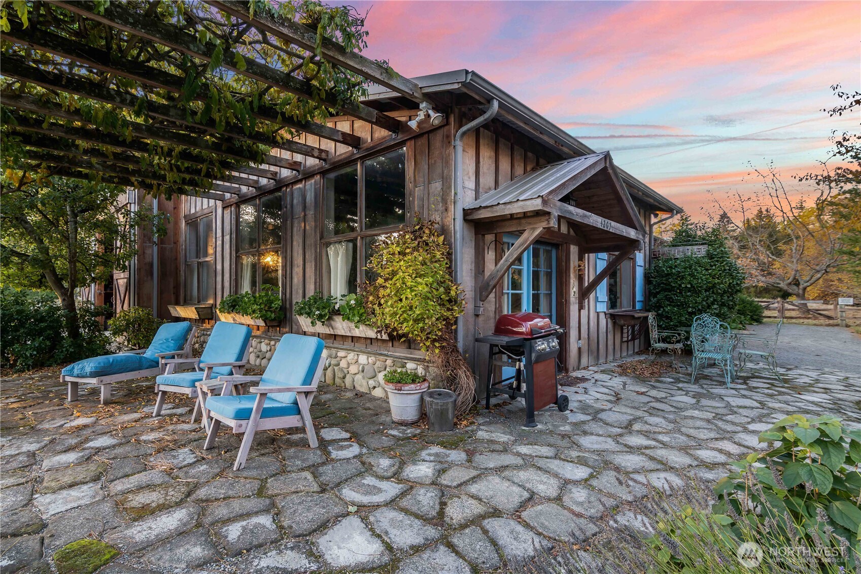 One of two guest cottages