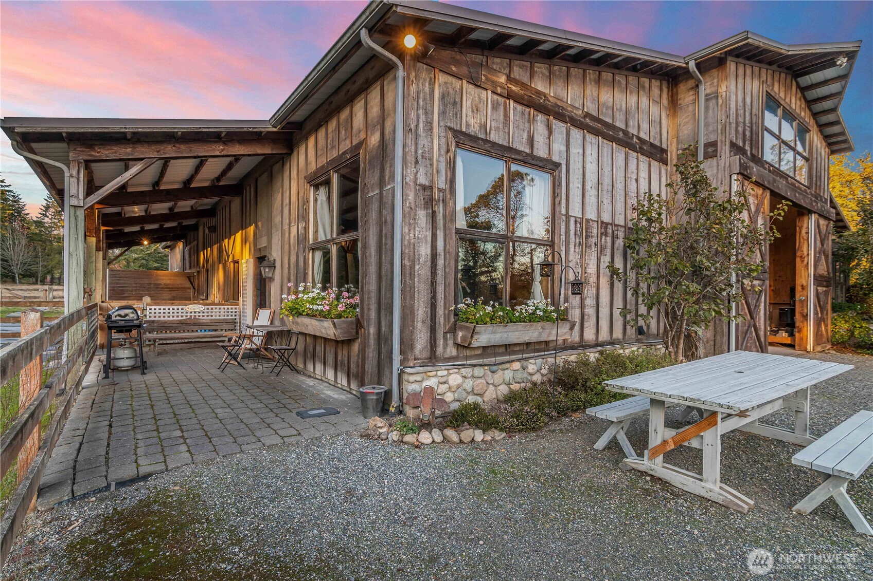One of two guest cottages