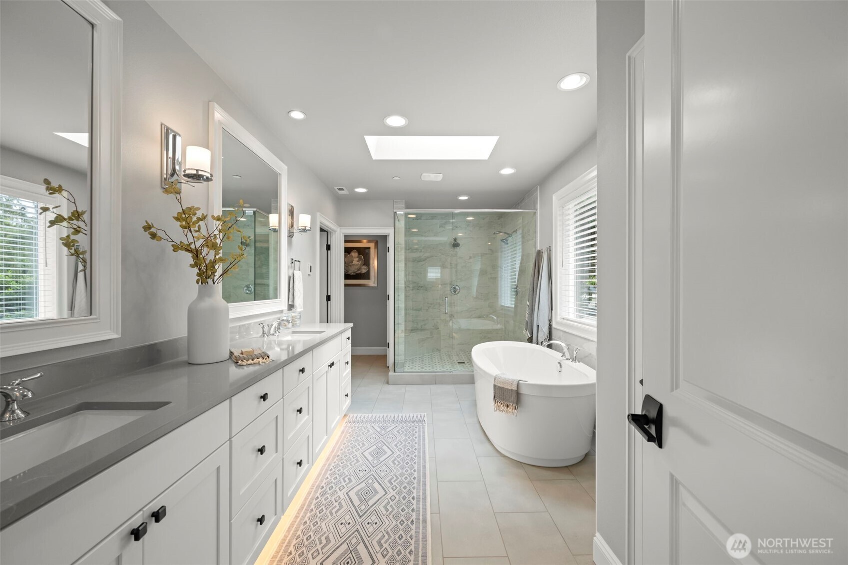 Primary bath is a genuine retreat