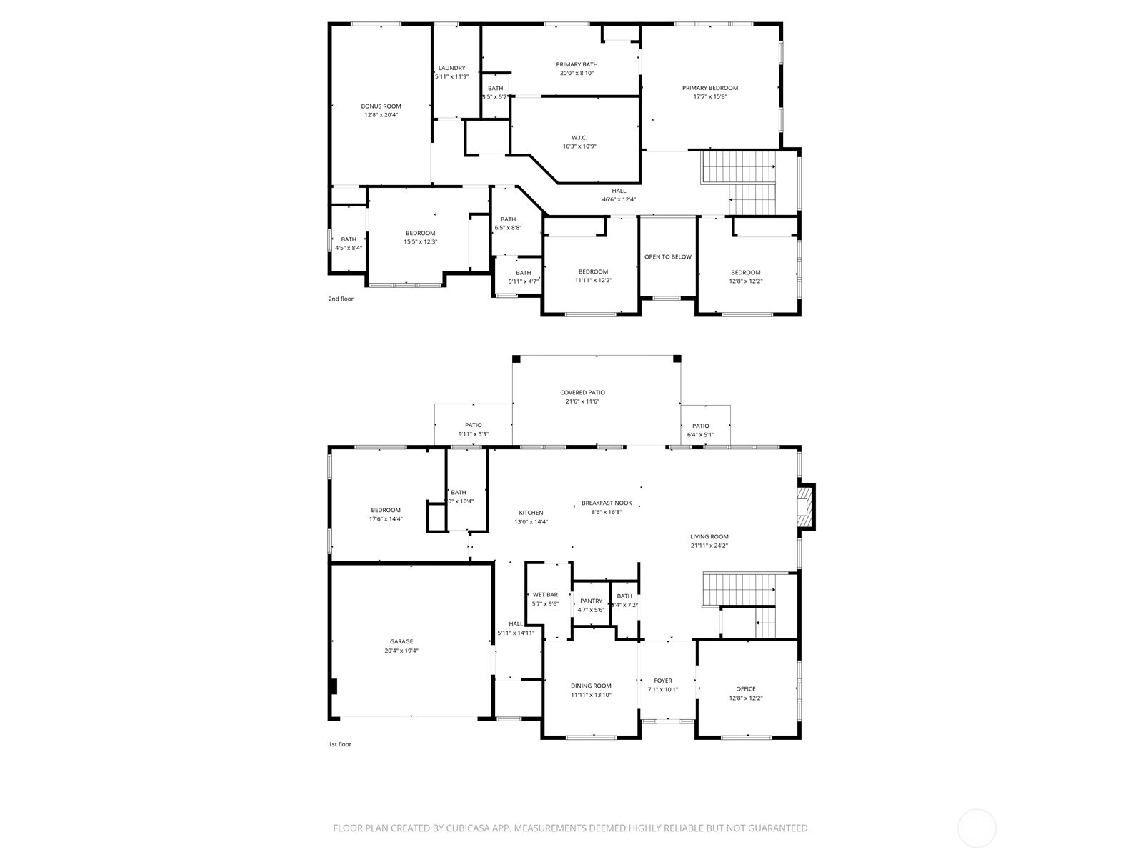 Floor-plan showing whole of the home