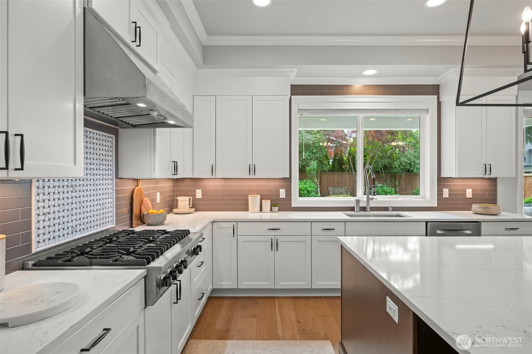 Custom tiled hood