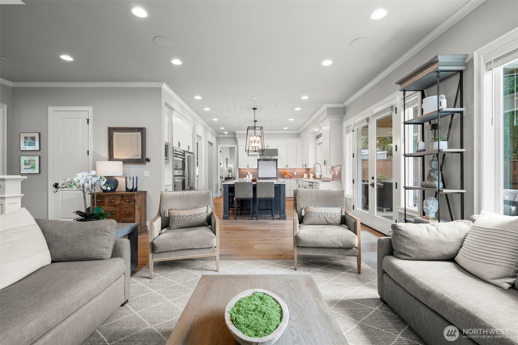 Expansive, light-filled  living room