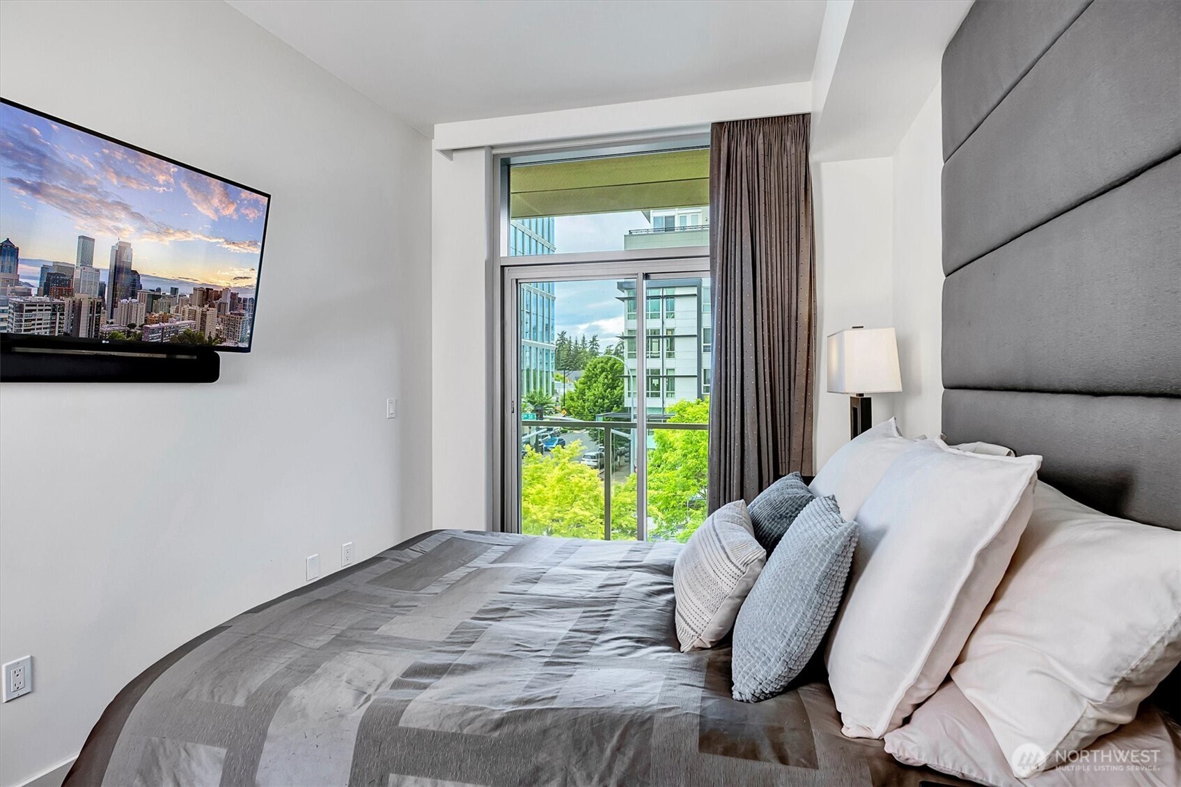 Blackout drapes and roller shades