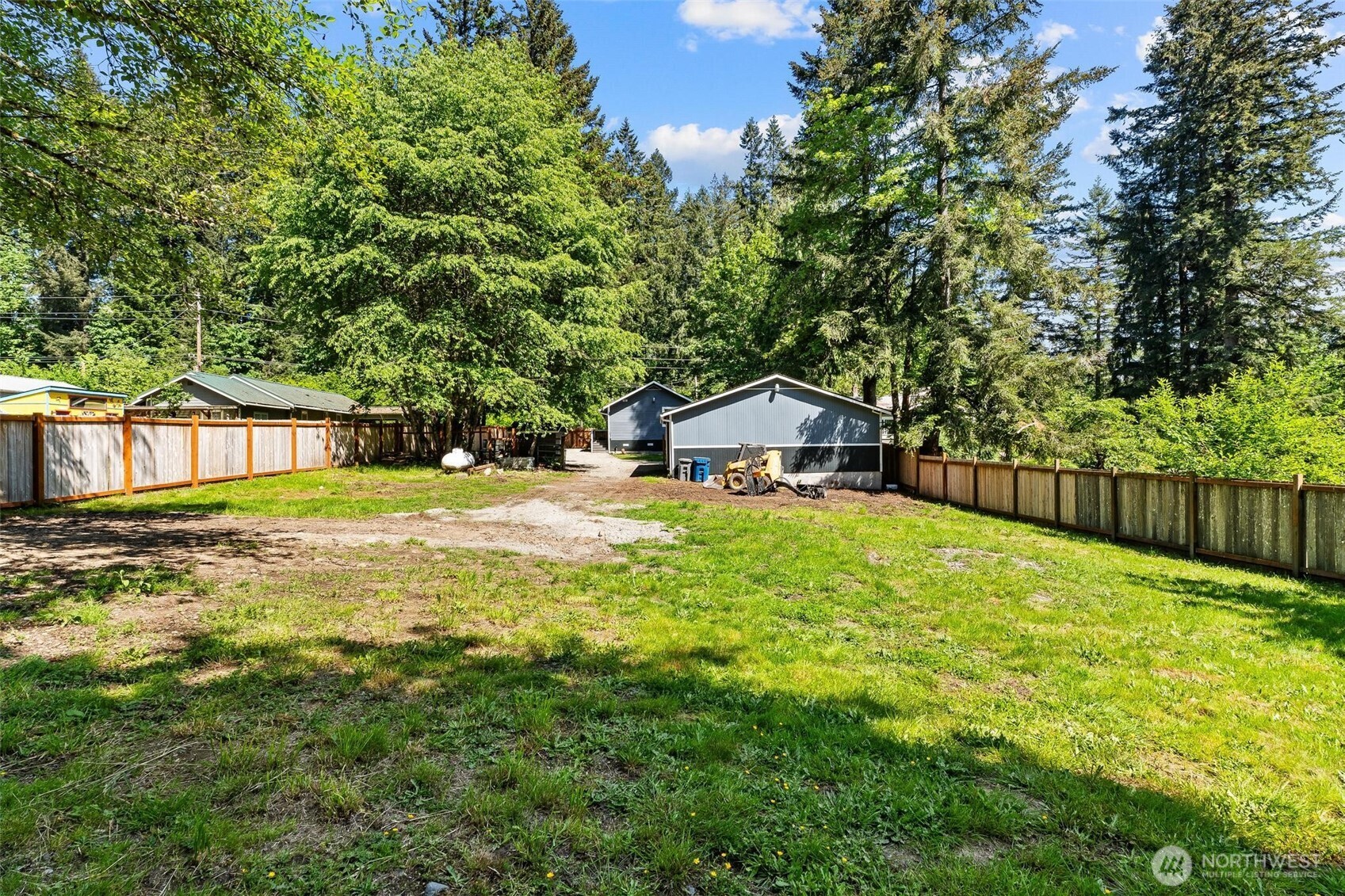 Expansive outdoor space with endless possibilities.