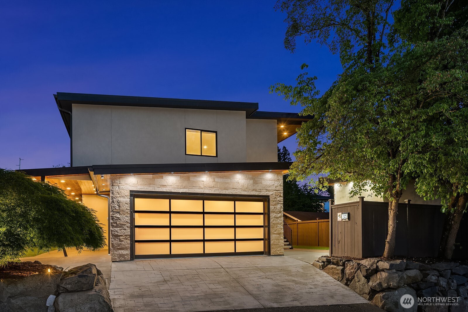 2-car garage with EV charger