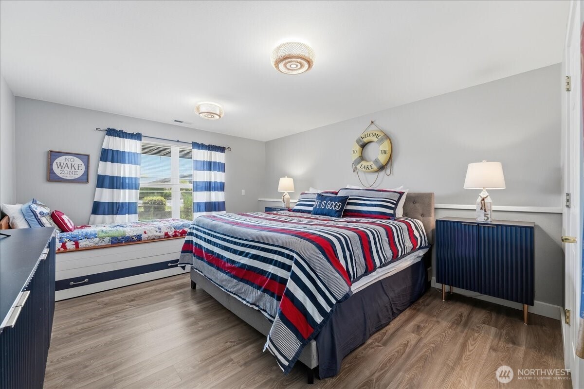 Extra beds and storage on lower level bedrooms and throughout