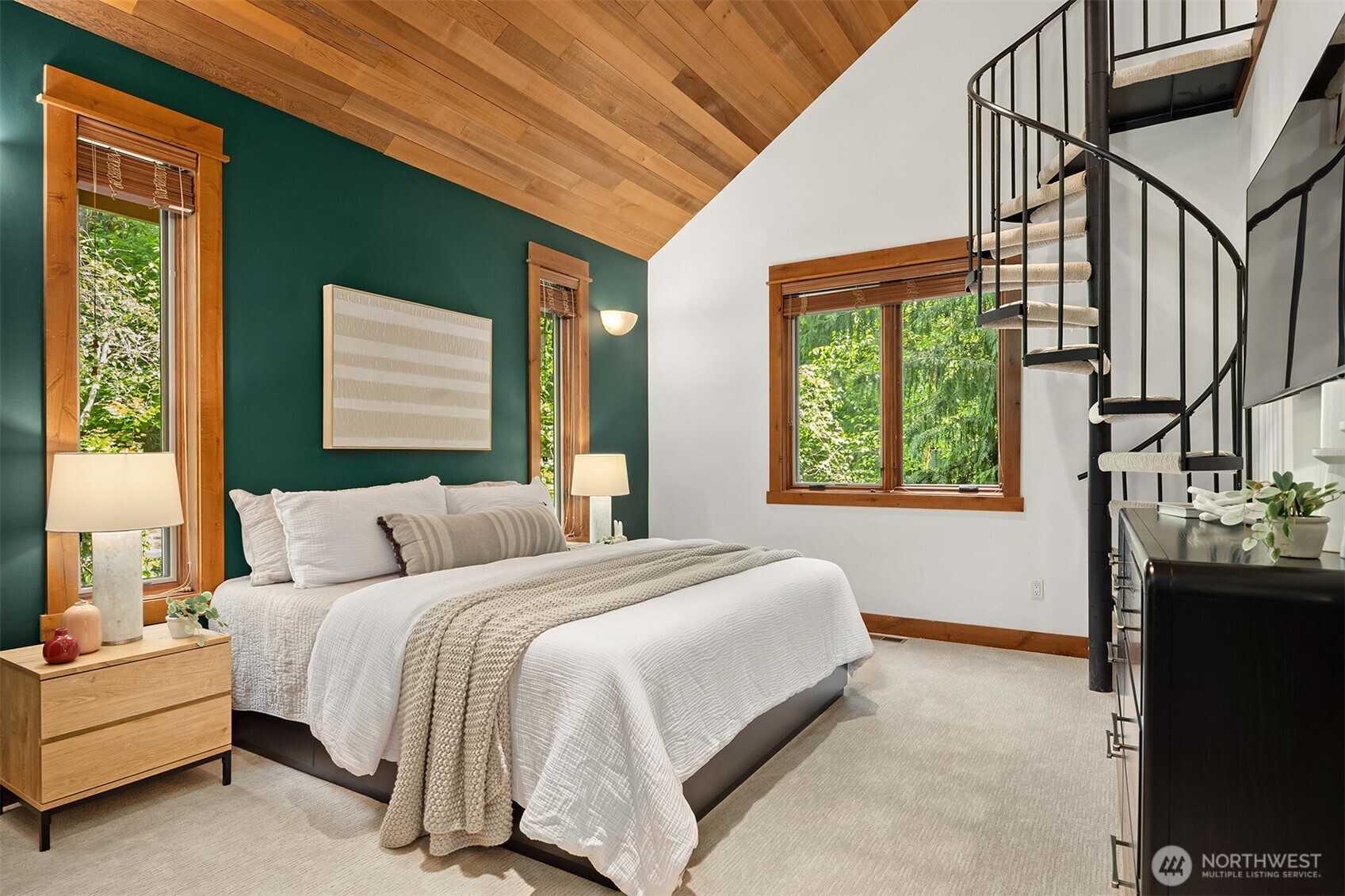 Bedroom #5 with newly remodeled ensuite.