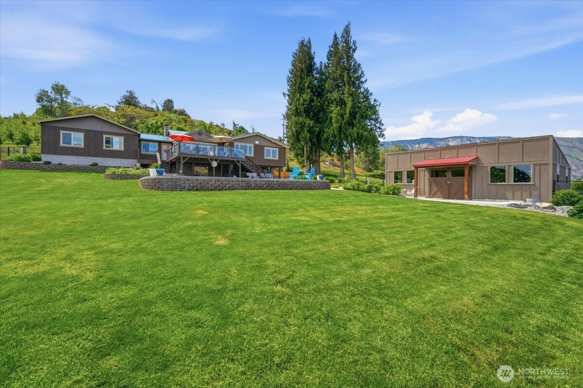 Back yard and shop