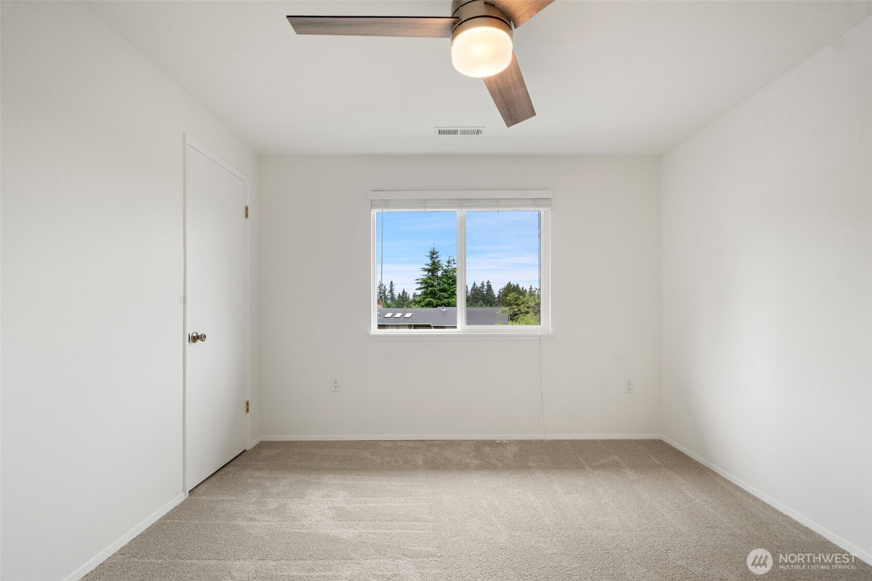 2nd level bedroom shown without virtual staging in place