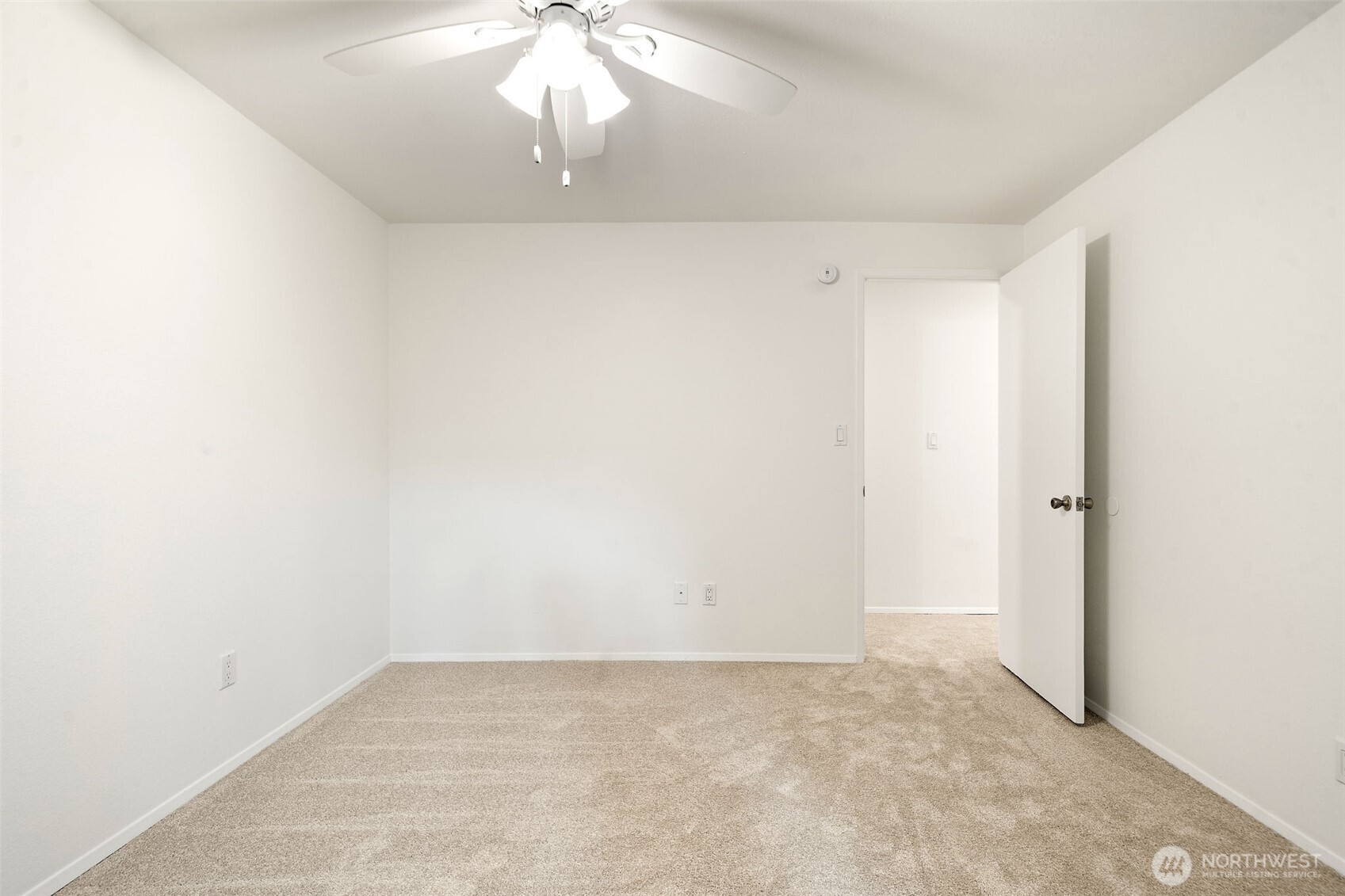 2nd level bedroom shown without virtual staging in place
