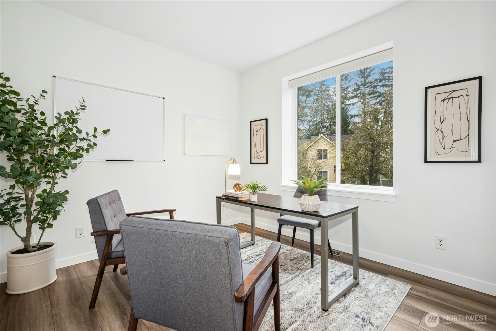 Main floor 3rd bedroom provides space for guests or home office.