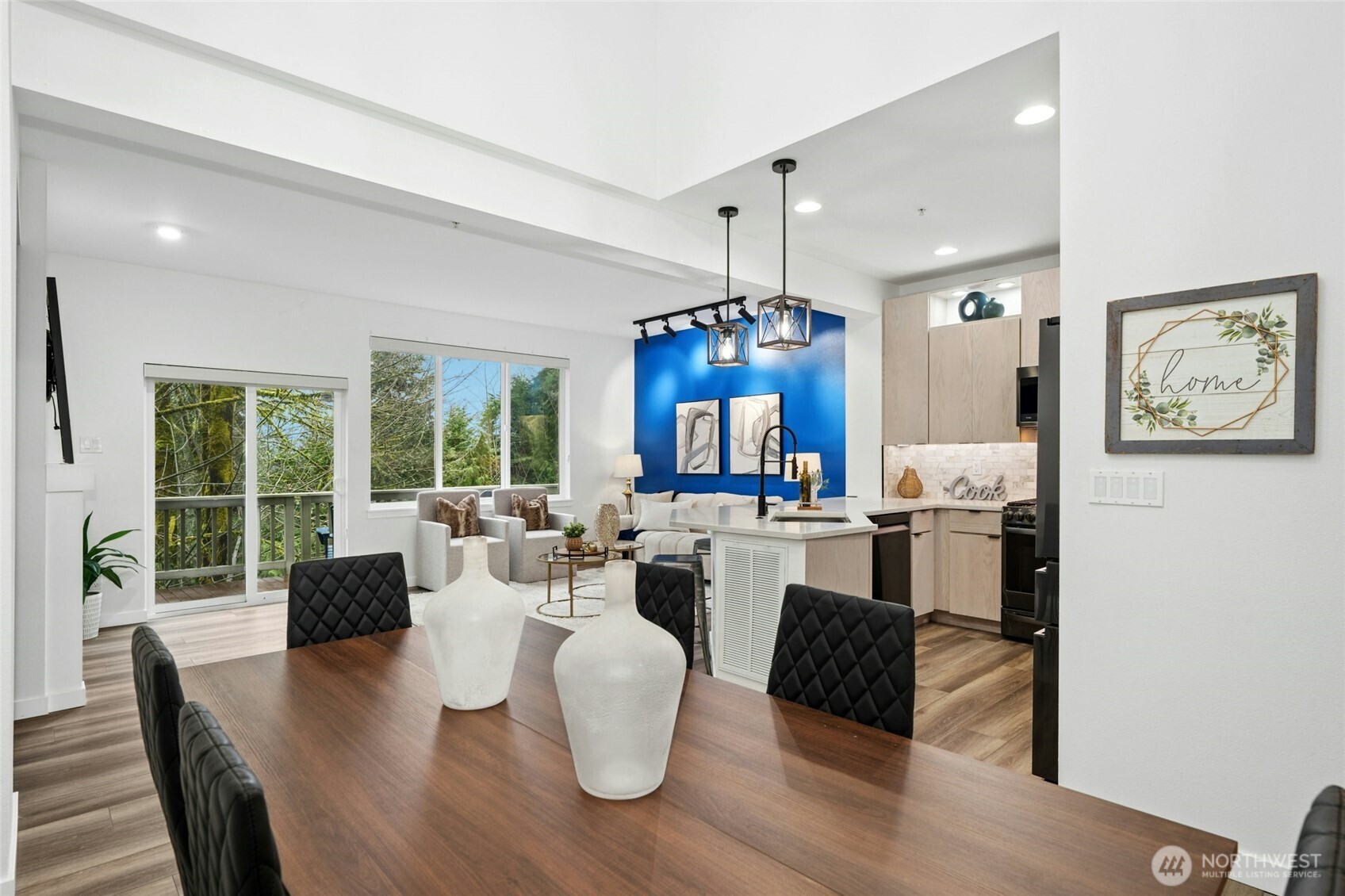 Luxury vinyl plank flooring is beautiful and durable.