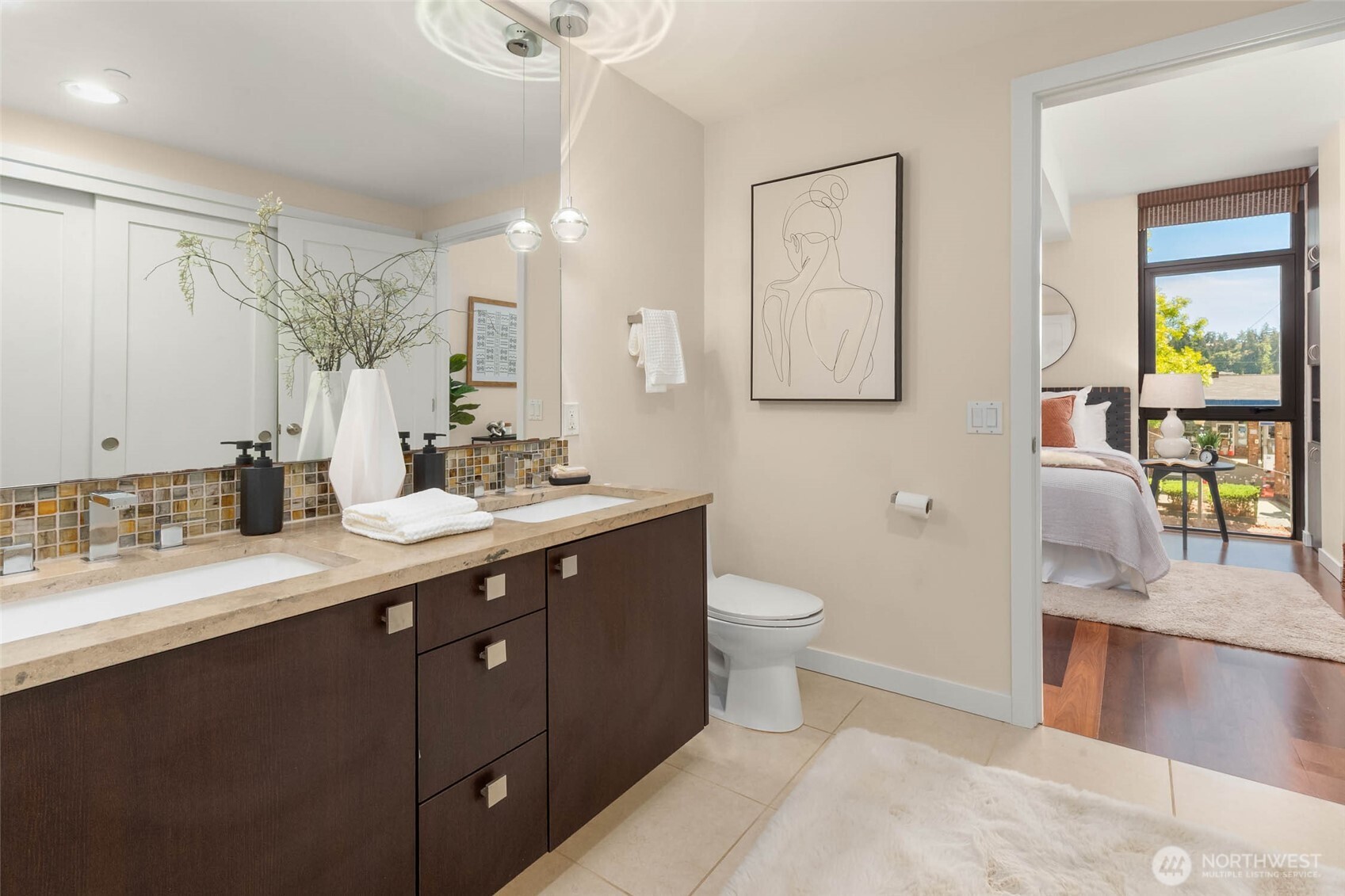 Luxurious ensuite private bathroom.