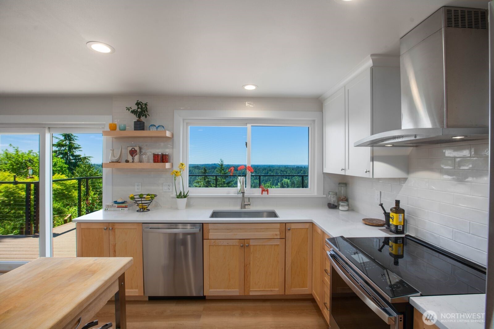 Gaze at the mountains while you Prepare Your Meals