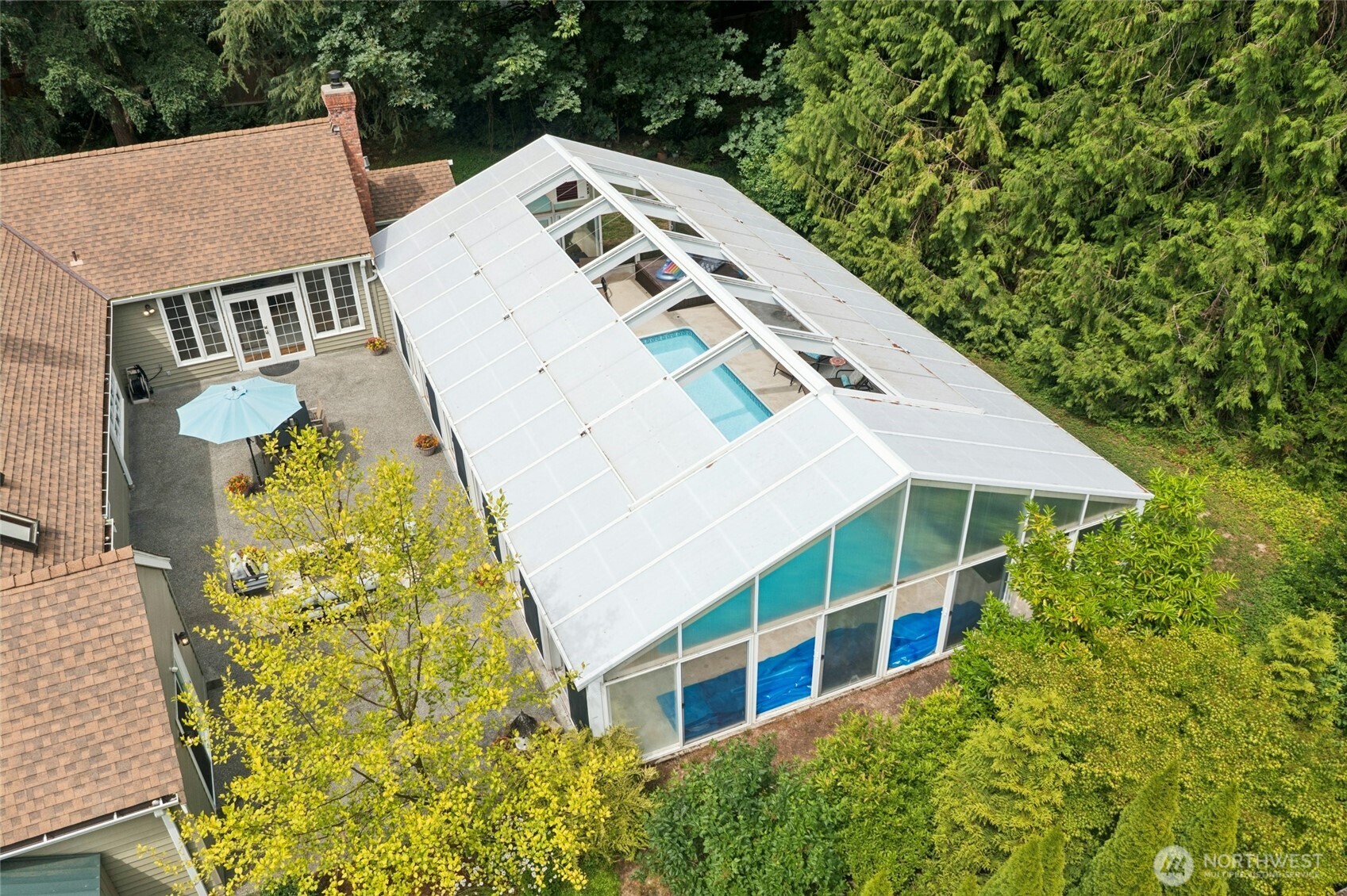 Pool house roof replaced last year!