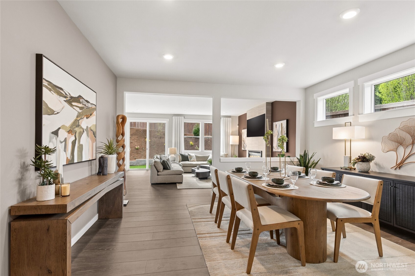 Main level guest bedroom or office is a generous size