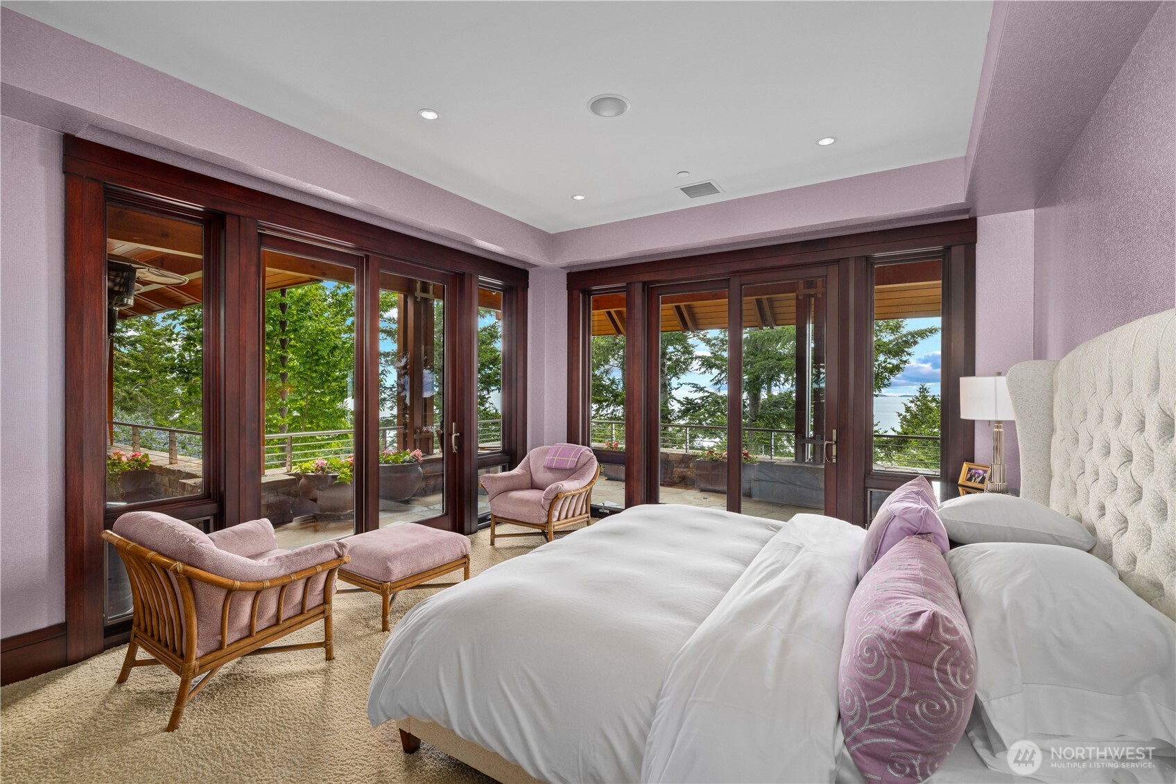 One of 8 luxury guest suites, all along the same hall, with walk out decks and ensuite bathrooms.