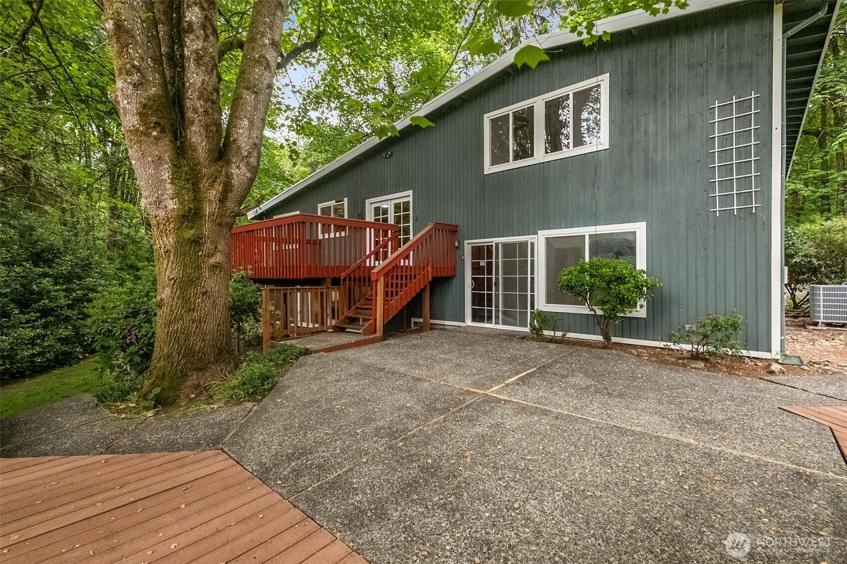 Back deck off the kitchen is perfect for all those summer BBQ's.