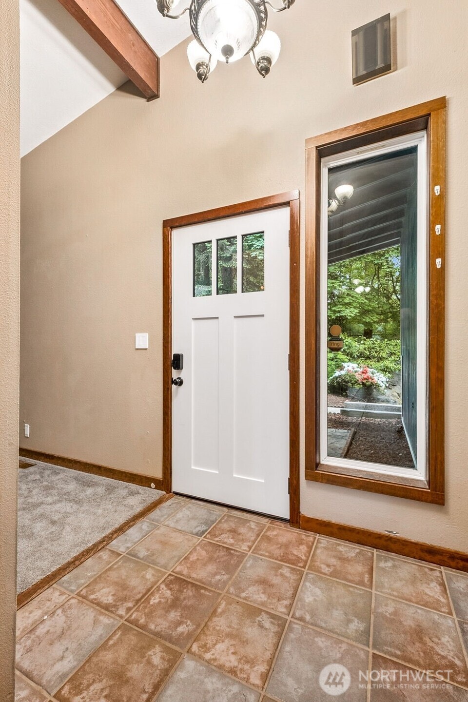 Entry to the home from the inside.