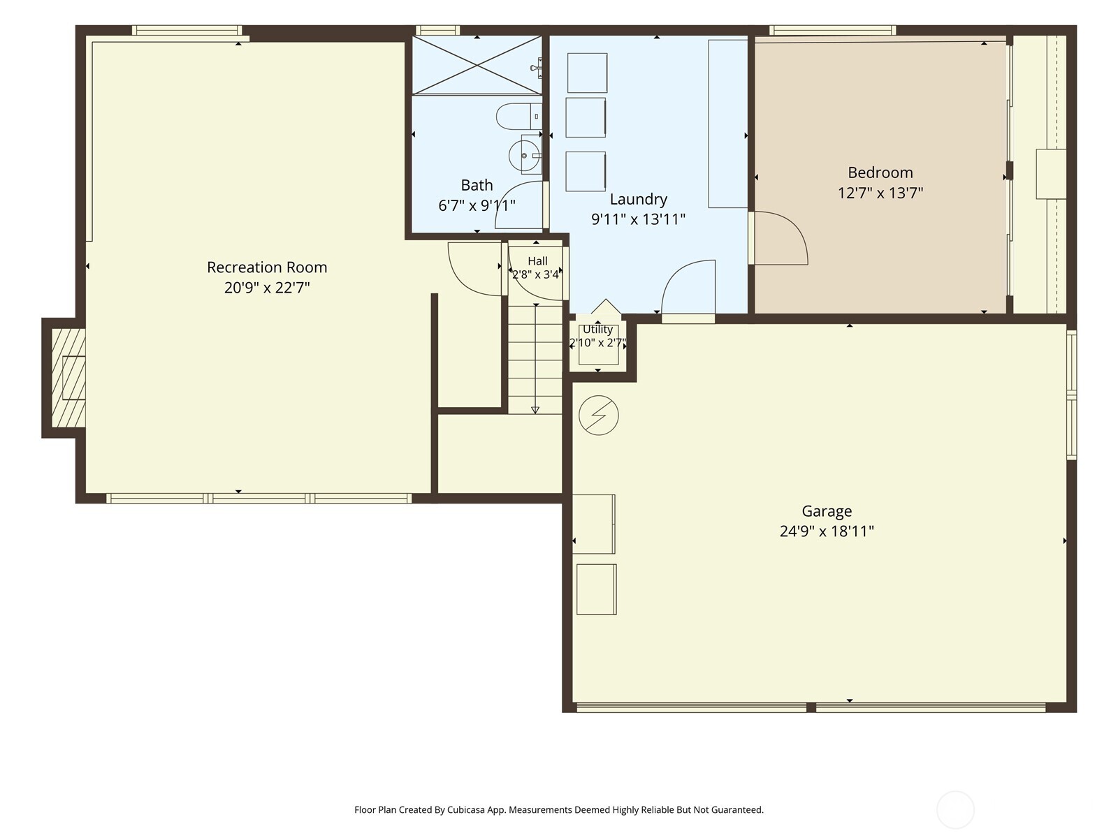 Lower level floor plan