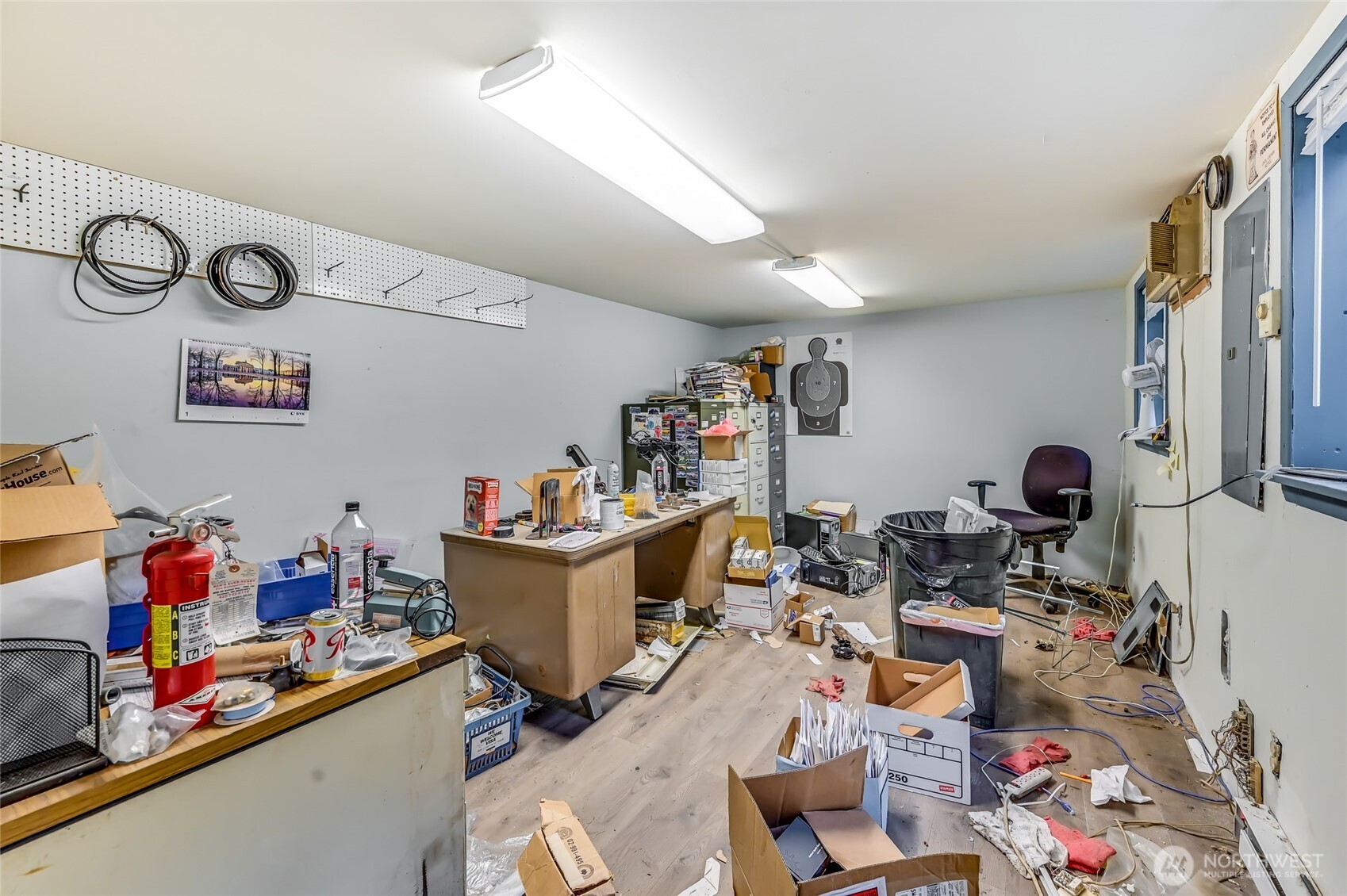 Barn upstairs/street level office will be cleared out before closing