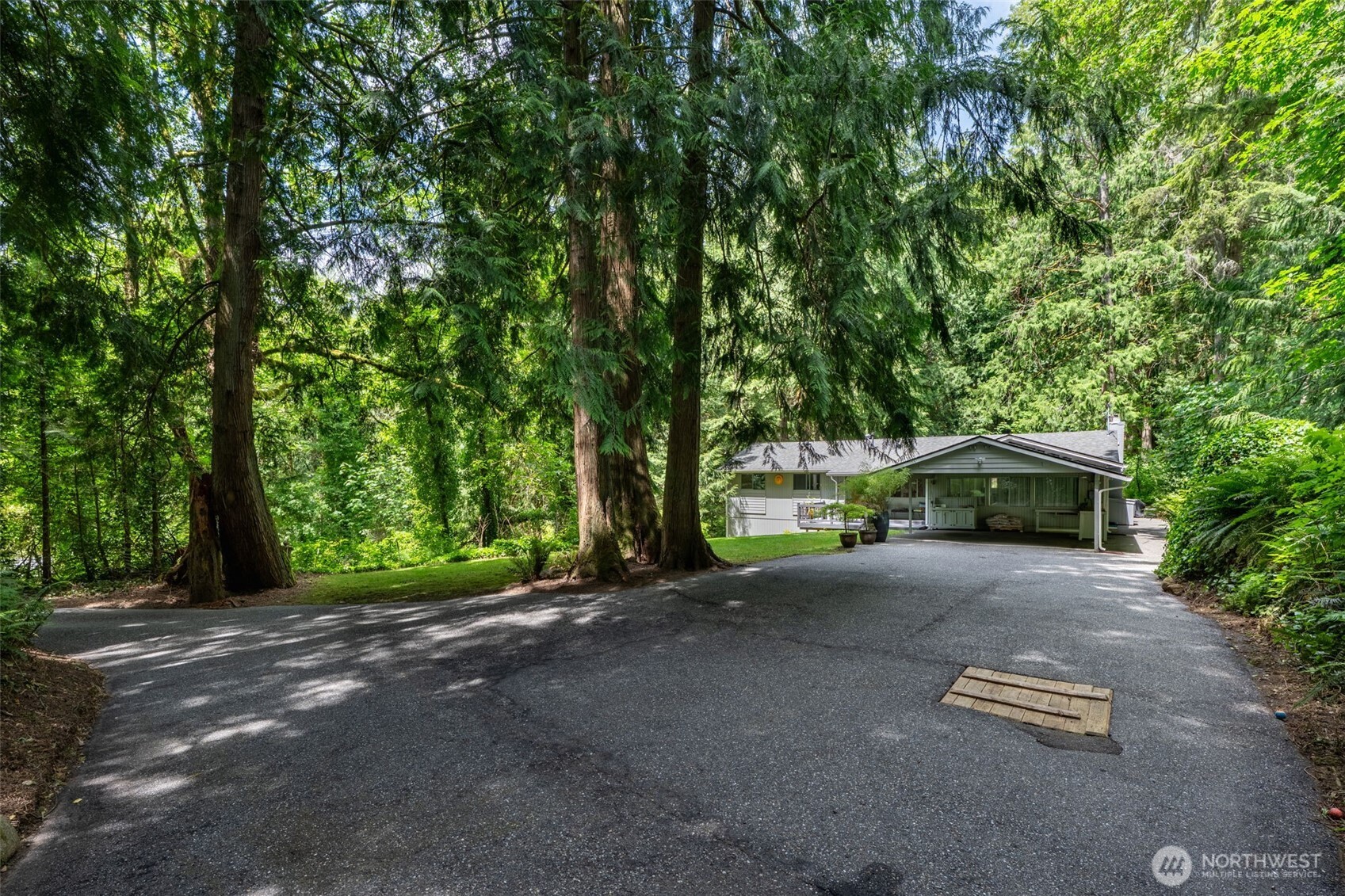 Your driveway is private as well. The Well is there in the driveway and water has been tested. Septic and drain field in front yard.