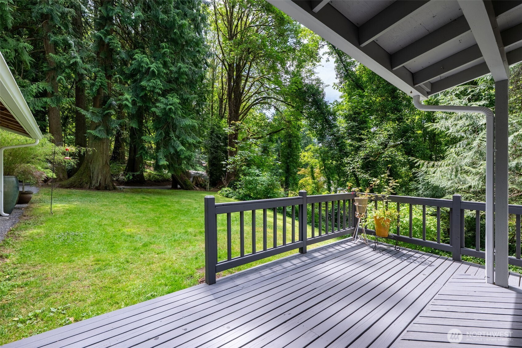 This is your view from your front porch. Humming birds love to visit!
