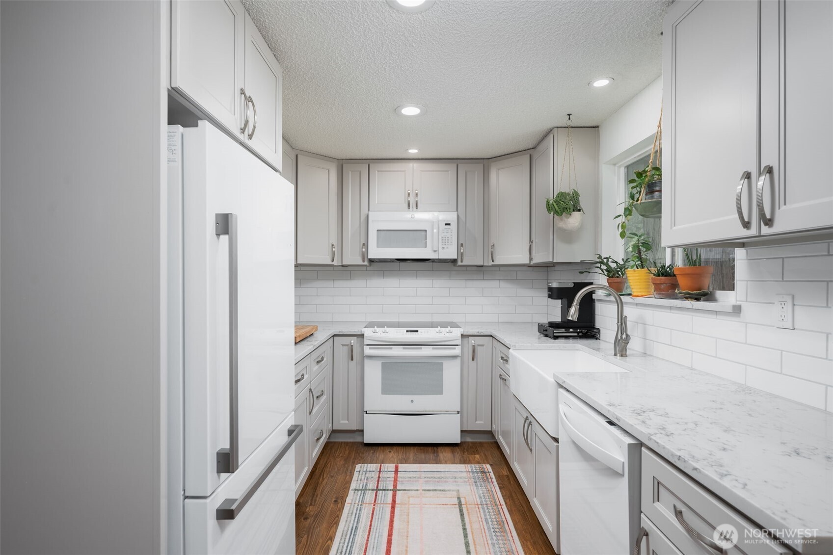 Perfect spot to prepare dinner while watching all that nature has to offer out your kitchen window.