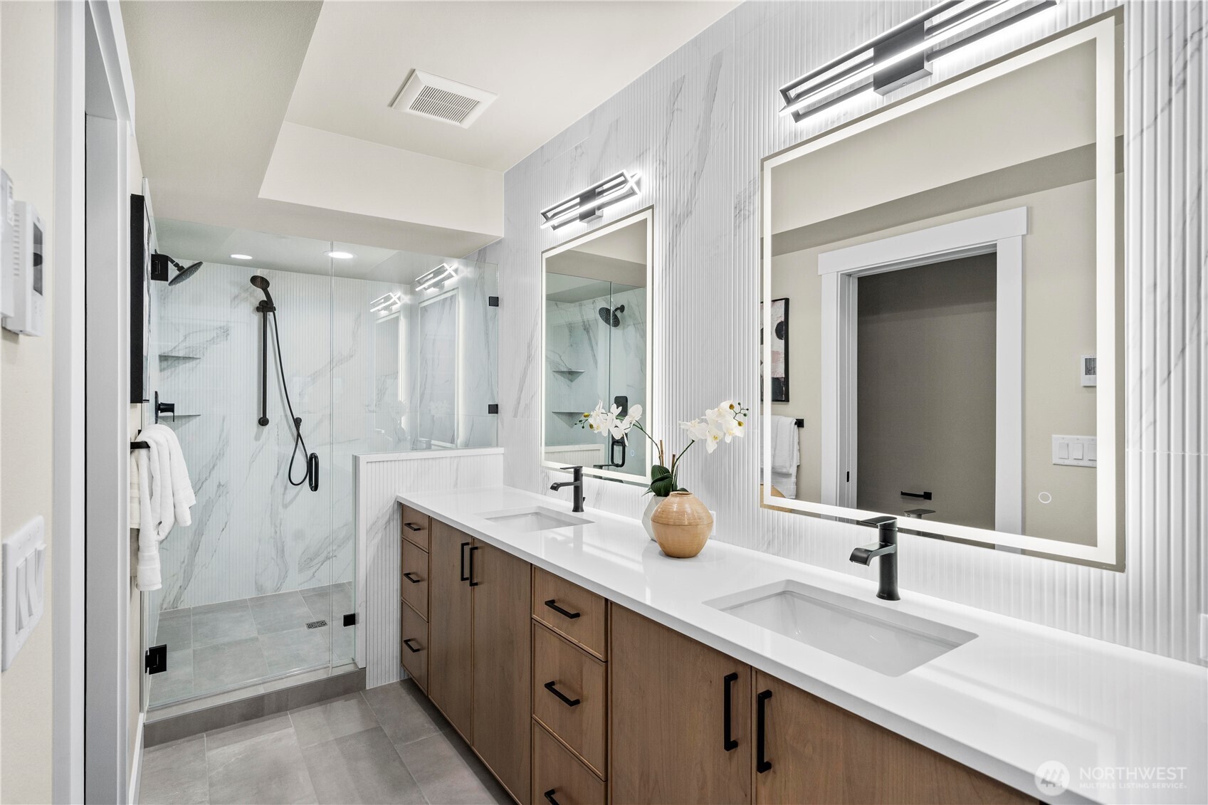 Primary bath with walk in shower