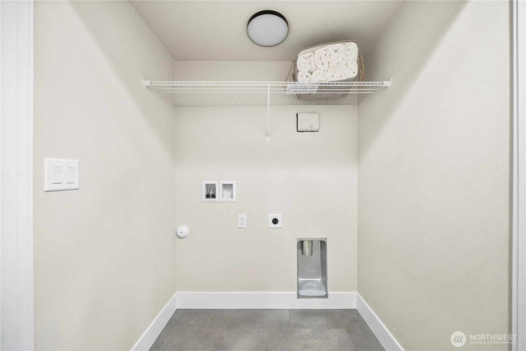 Generous laundry room