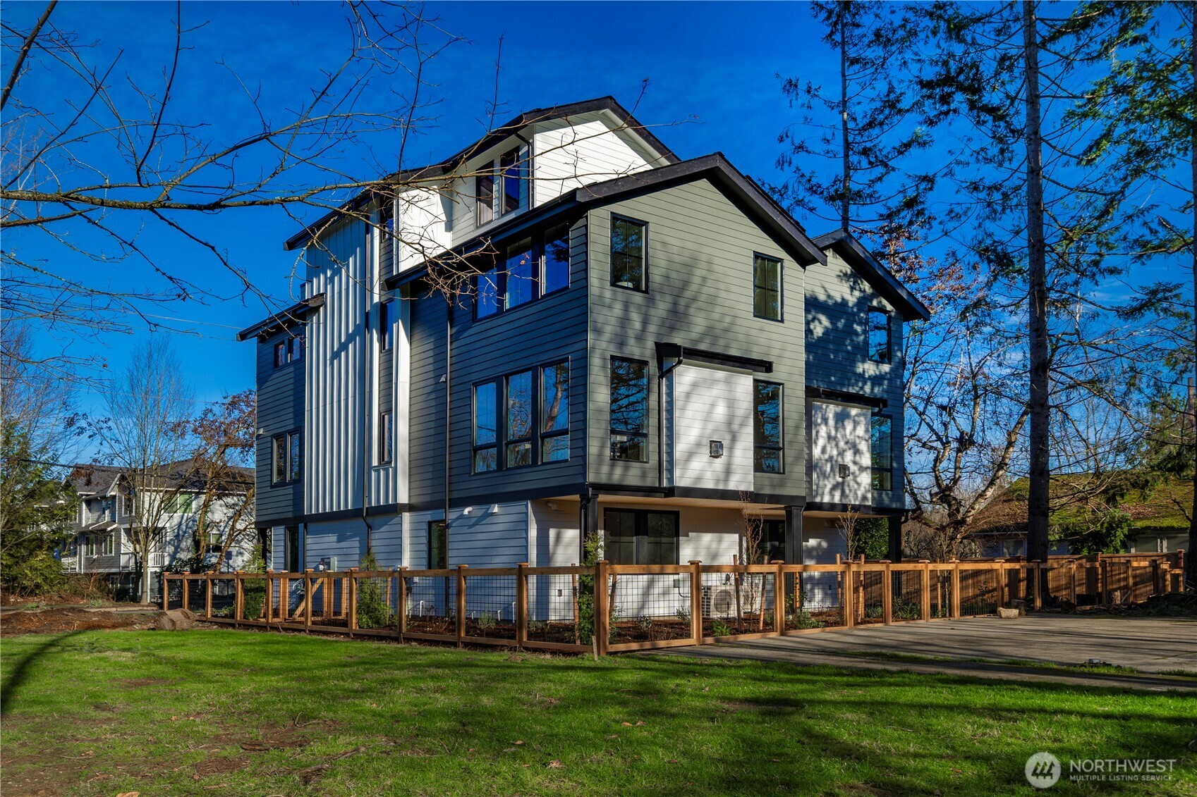 Side view of
