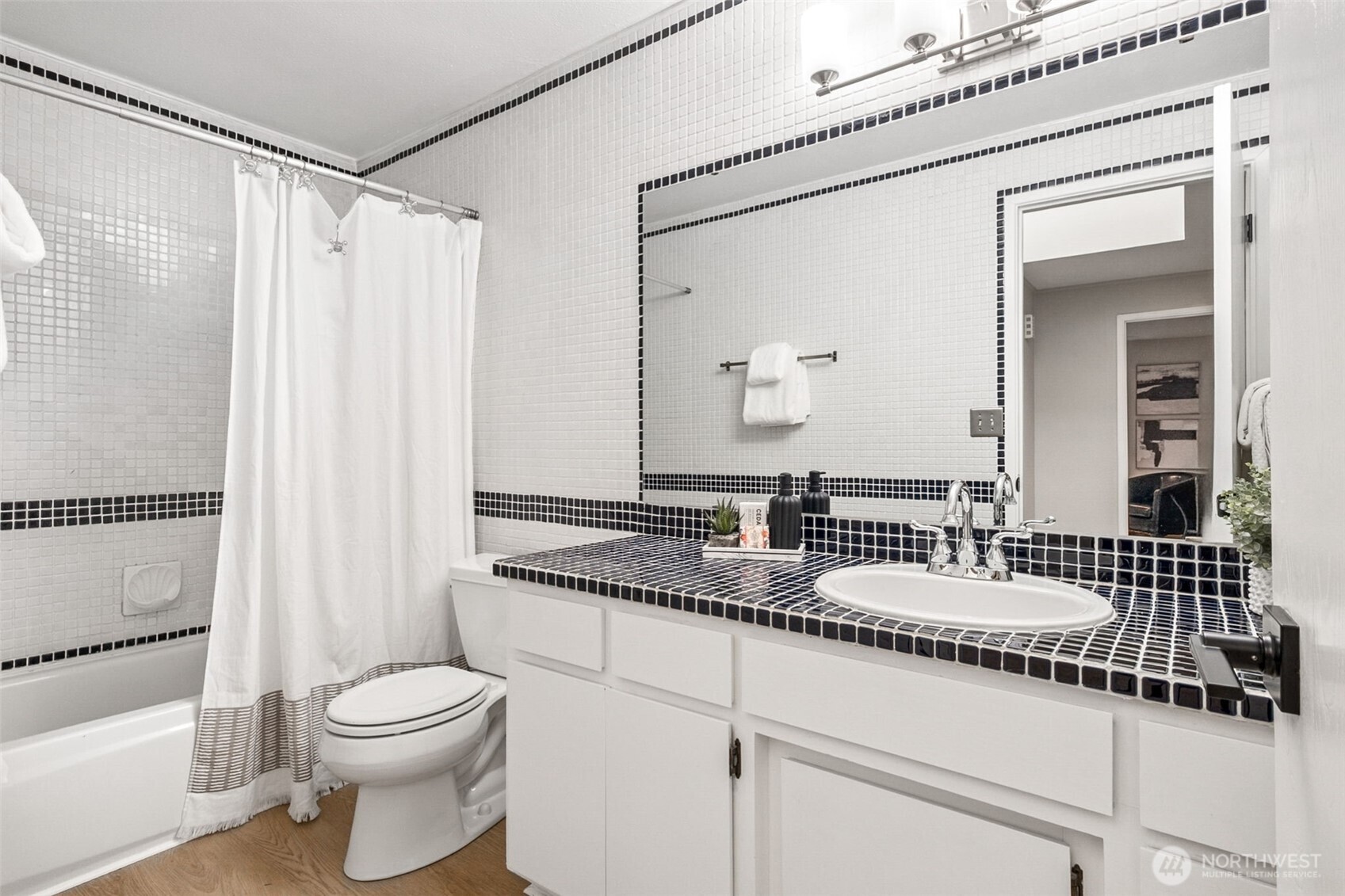 Two of the three additional bedrooms on the upper level.