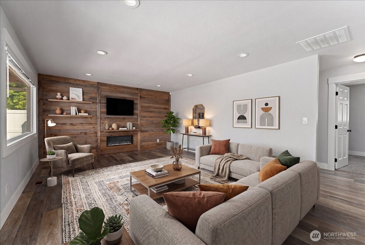 Virtually Staged Living Room