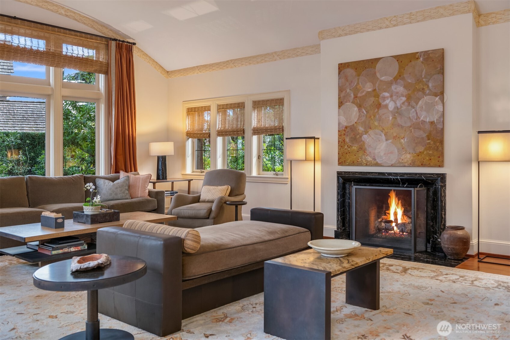 Enjoy the crackle of the fire in the evenings as you unwind for the day.