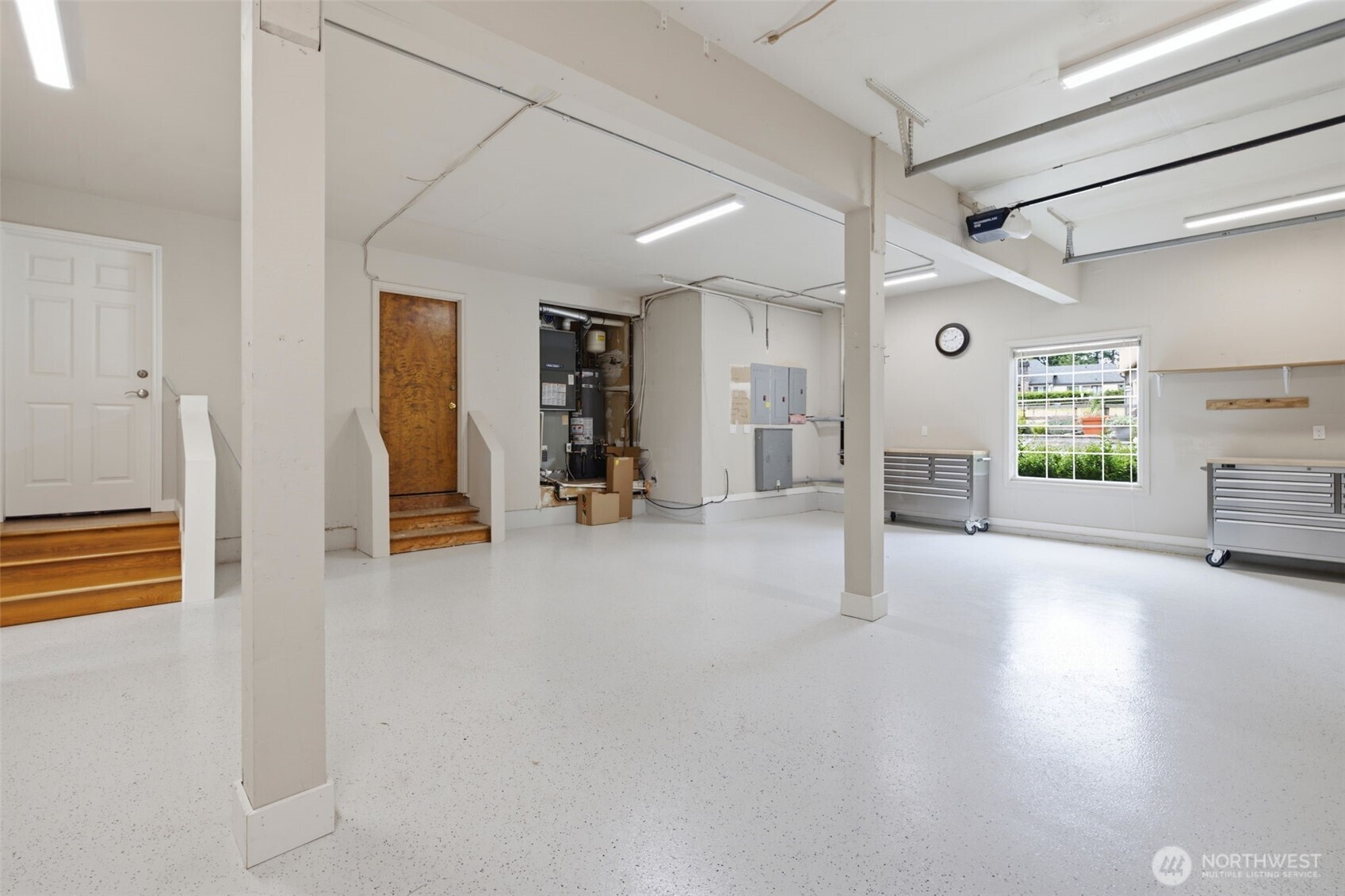 Bright and temperature controlled shop at the Main house, wonderful for car enthusiasts, or metal/wood workers