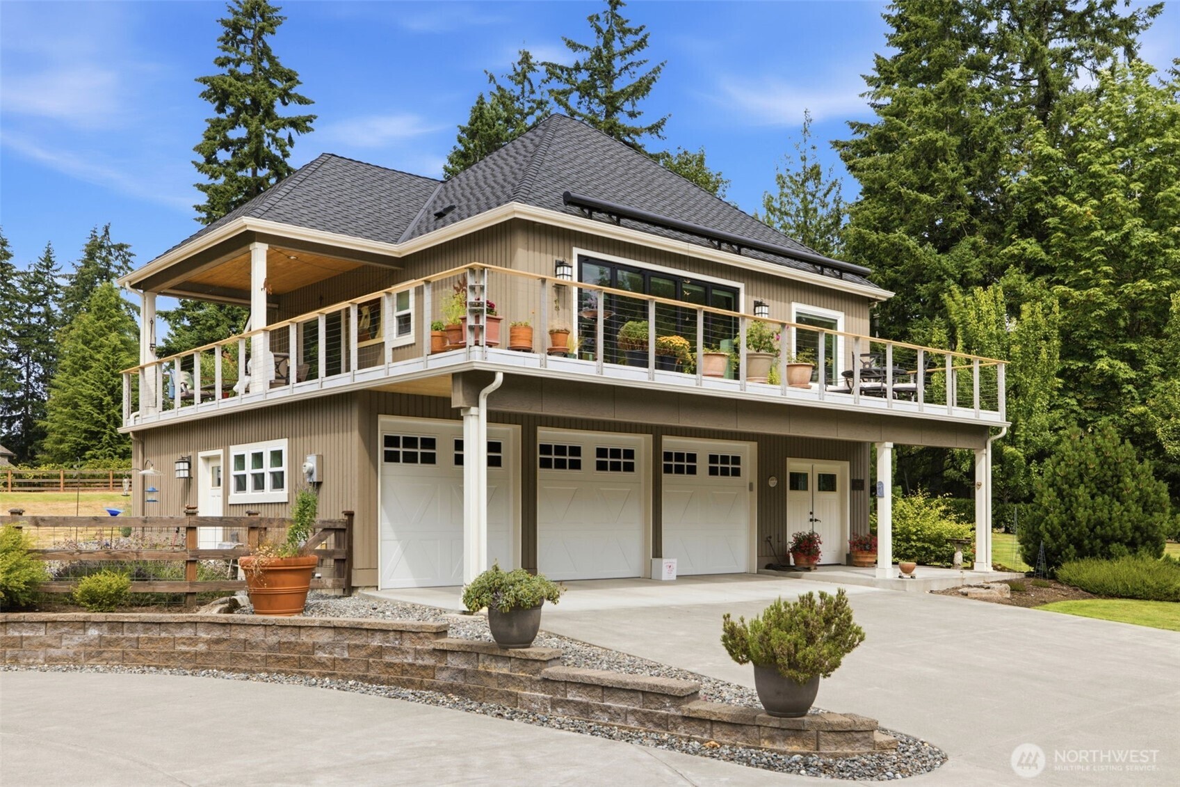 2nd home on it's own 3 car garage.
