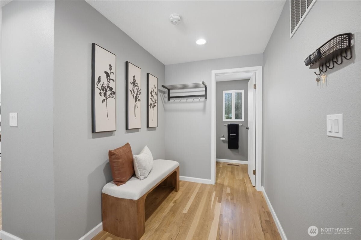 Entry from garage.
